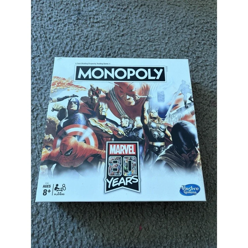 Monopoly Marvel 80 Years Edition Board Game By Hasbro